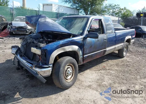 1998 GMC Sierra 2500 Hd Sl из США, поврежденный, VIN 1GTGK29R5WE508546